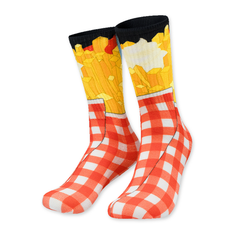 Grappige Sokken Patat 32 cm