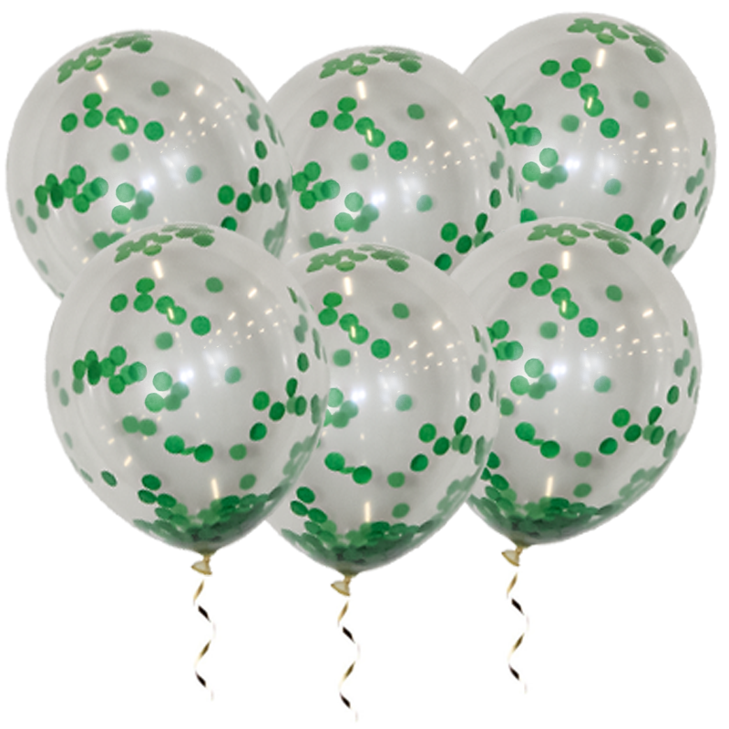 Latex Confettiballonnen Donkergroen 34 cm – 50 Stuks
