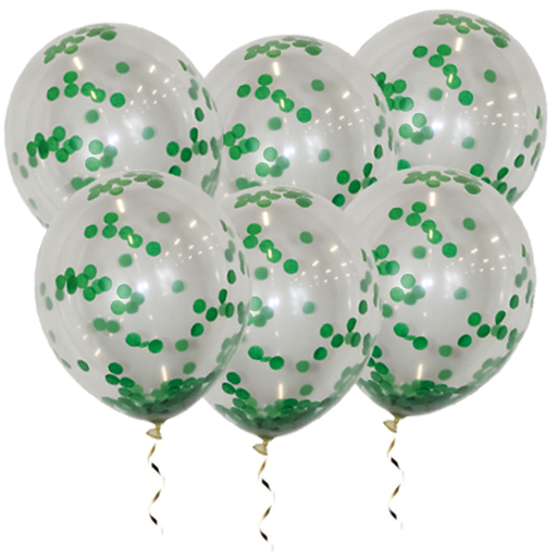 Latex Confettiballonnen Donkergroen 34 cm – 50 Stuks