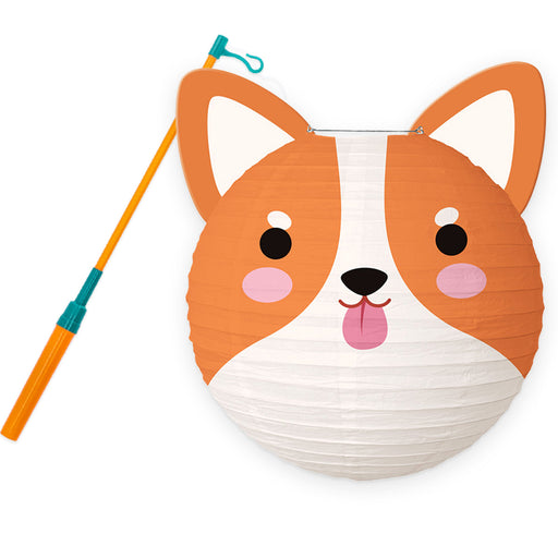 Dierenlampion Hond 25 cm met Lampionstok