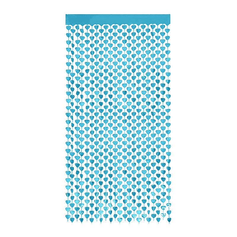 Hartjesdeurgordijn Blauw 100 x 200 cm