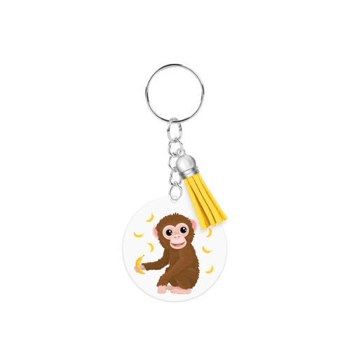 Acryl sleutelhanger - Aap