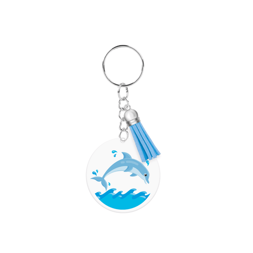 Acryl sleutelhanger - Dolfijn