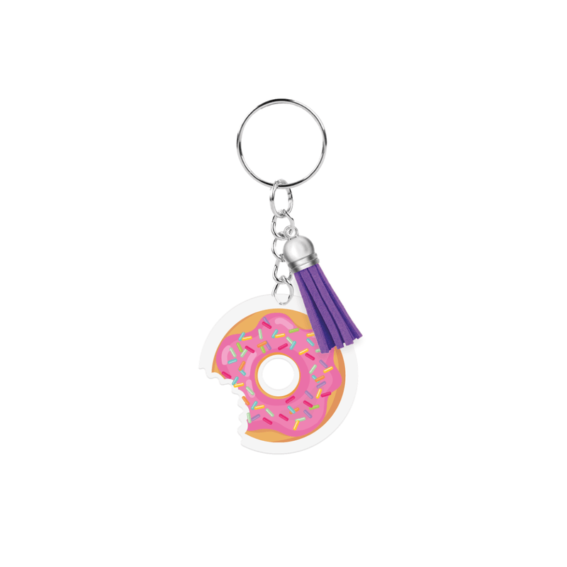 Acryl sleutelhanger - Donut