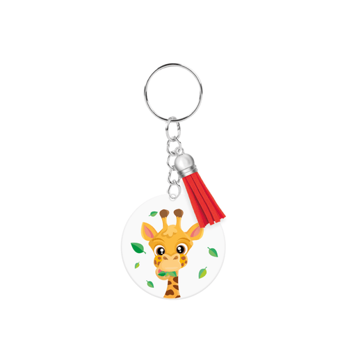 Acryl sleutelhanger - Giraffe