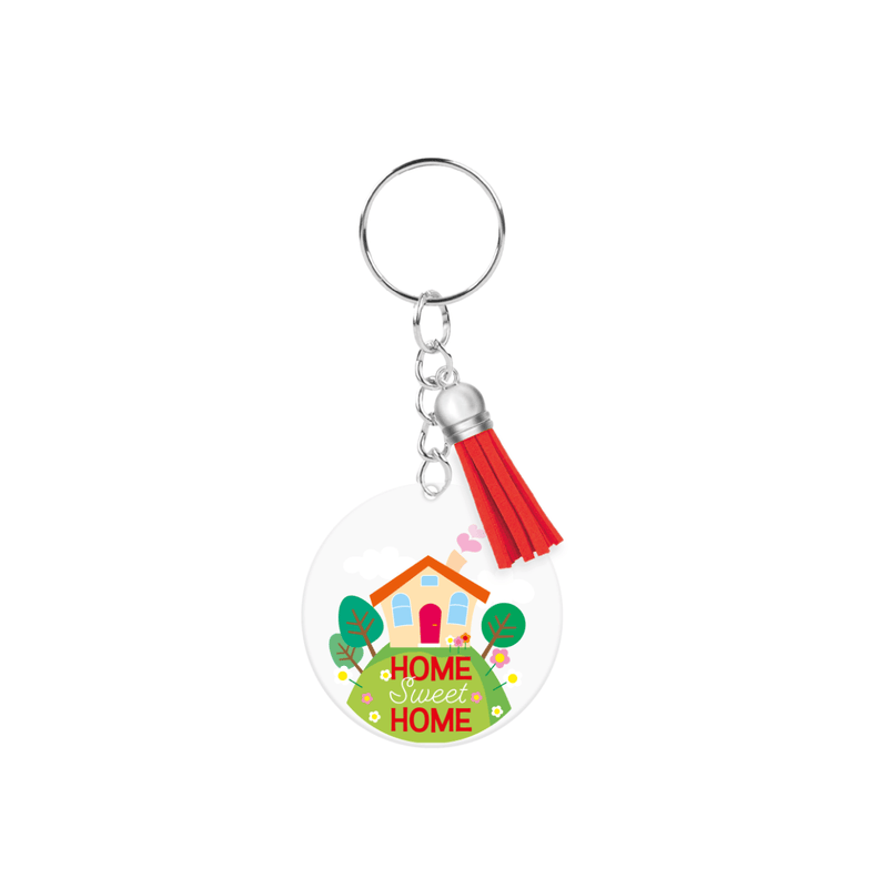 Acryl sleutelhanger - Home sweet home