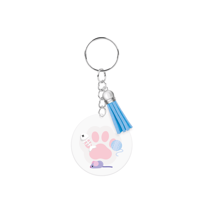 Acryl sleutelhanger - Kat