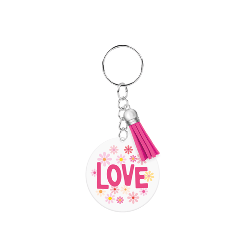 Acryl sleutelhanger - Love
