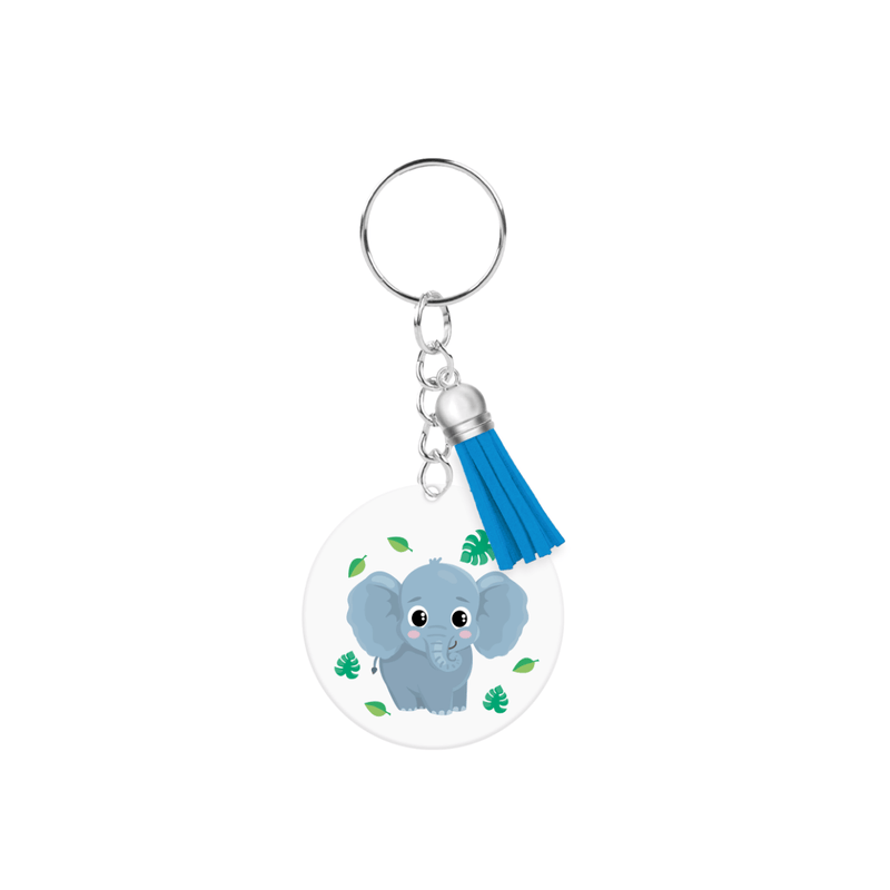 Acryl sleutelhanger - Olifant