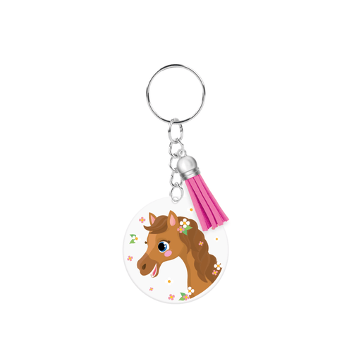 Acryl sleutelhanger - Paard
