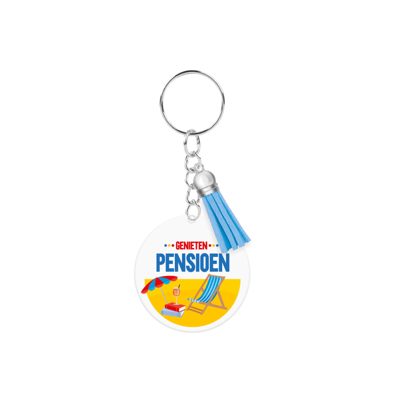 Acryl sleutelhanger - Pensioen