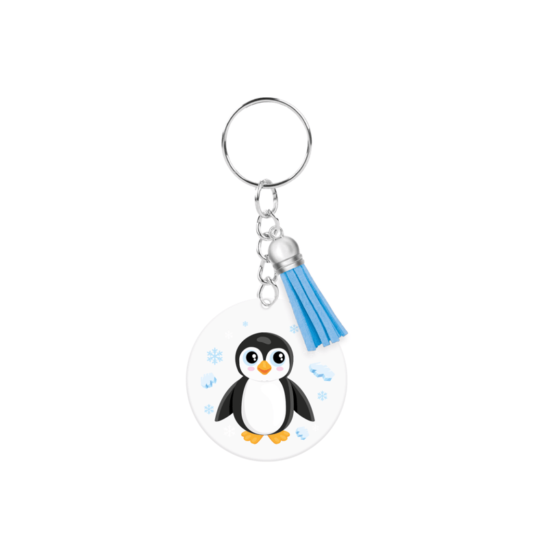 Acryl sleutelhanger - Pinguïn