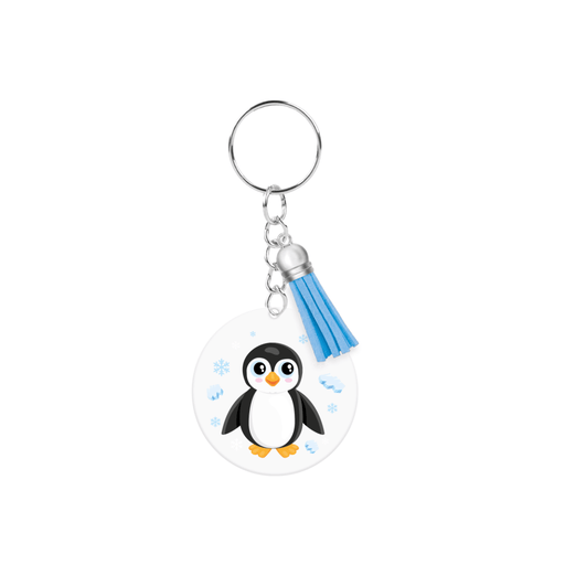 Acryl sleutelhanger - Pinguïn