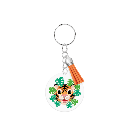 Acryl sleutelhanger - Tijger