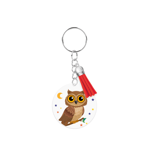 Acryl sleutelhanger - Uil