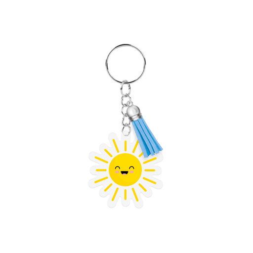 Acryl sleutelhanger - Zon