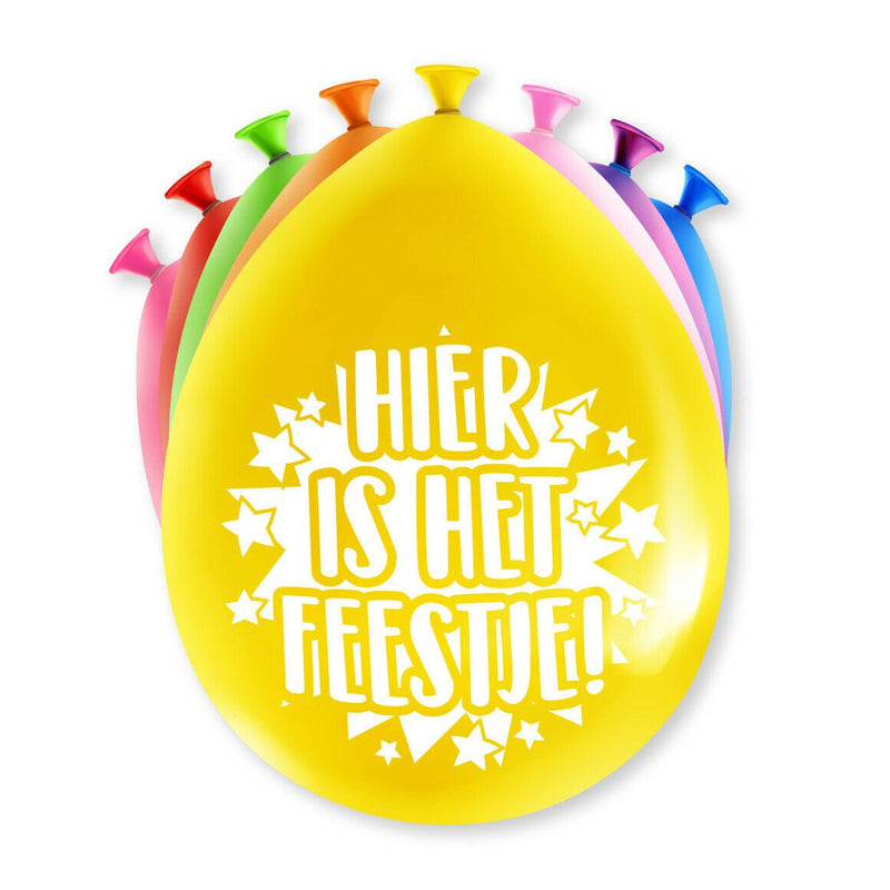 Ballonnen - Hier is het feestje