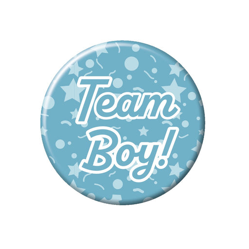 Button klein - Gender reveal team boy