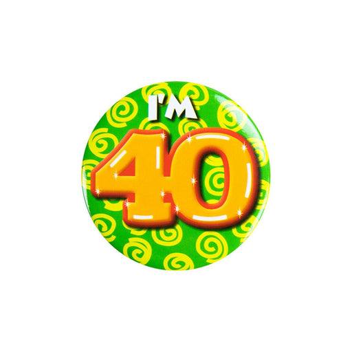 Button klein - i'm 40