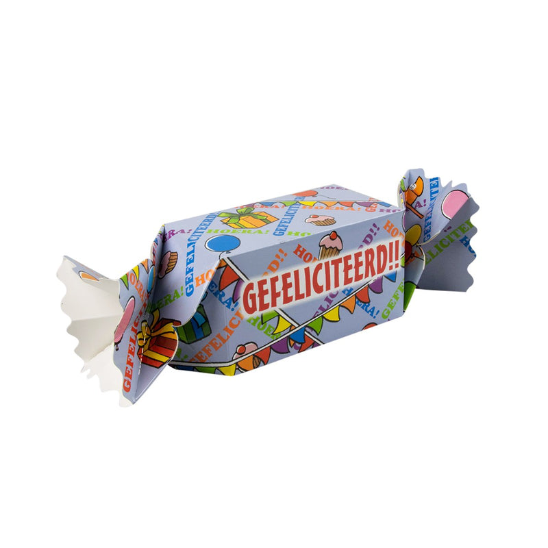 Cadeau- en snoepverpakking Feest - Gefeliciteerd