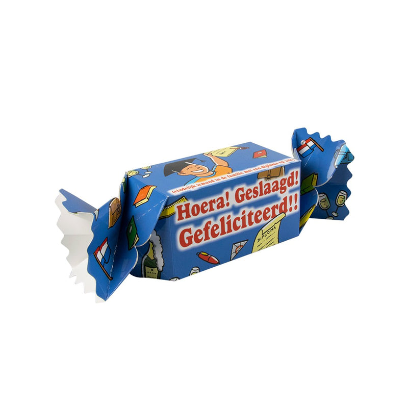 Cadeau- en snoepverpakking Feest - School geslaagd