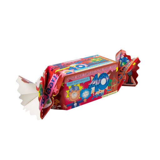 Cadeau- en snoepverpakking Fun - 40 jaar man