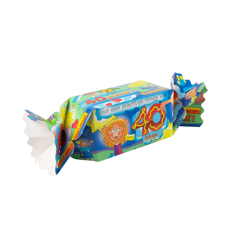 Cadeau- en snoepverpakking Fun - 40 jaar vrouw