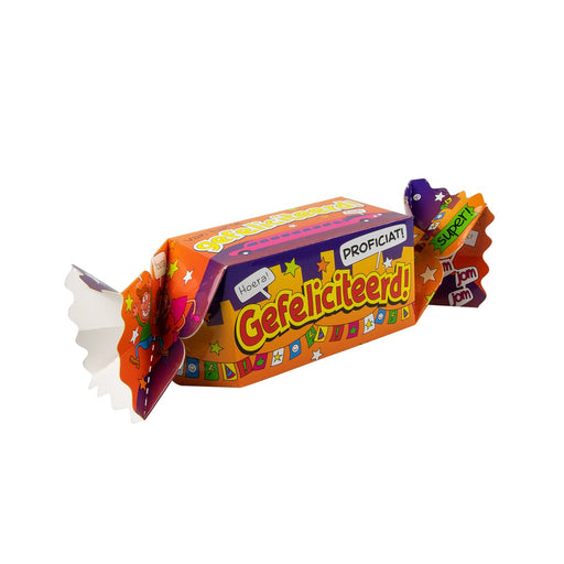 Cadeau- en snoepverpakking Fun - Gefeliciteerd