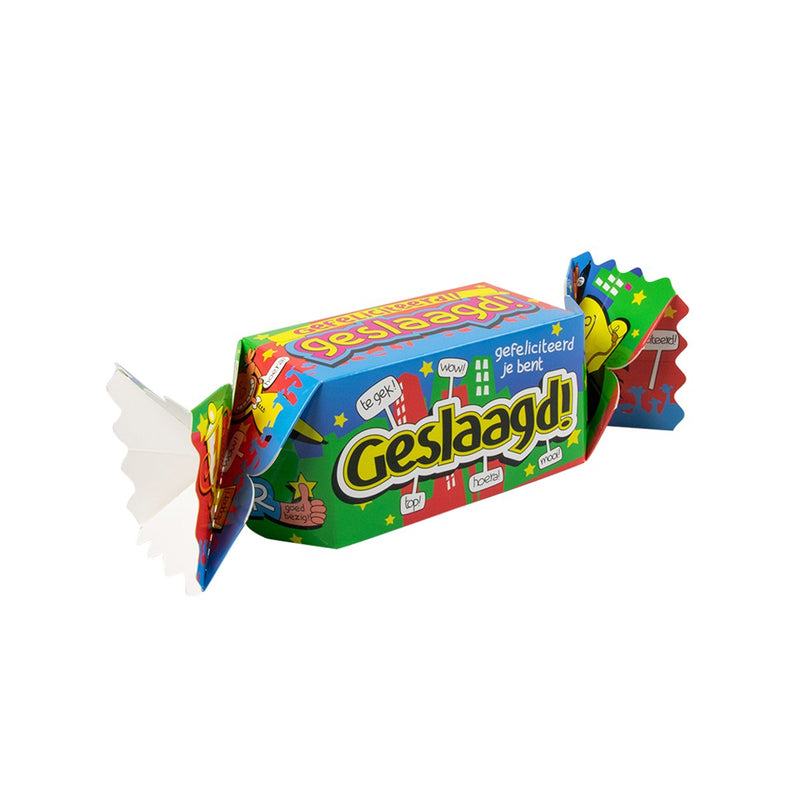 Cadeau- en snoepverpakking Fun - Geslaagd