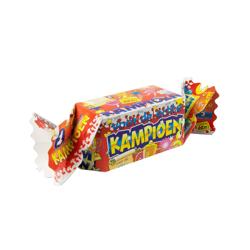 Cadeau- en snoepverpakking Fun - Kampioen