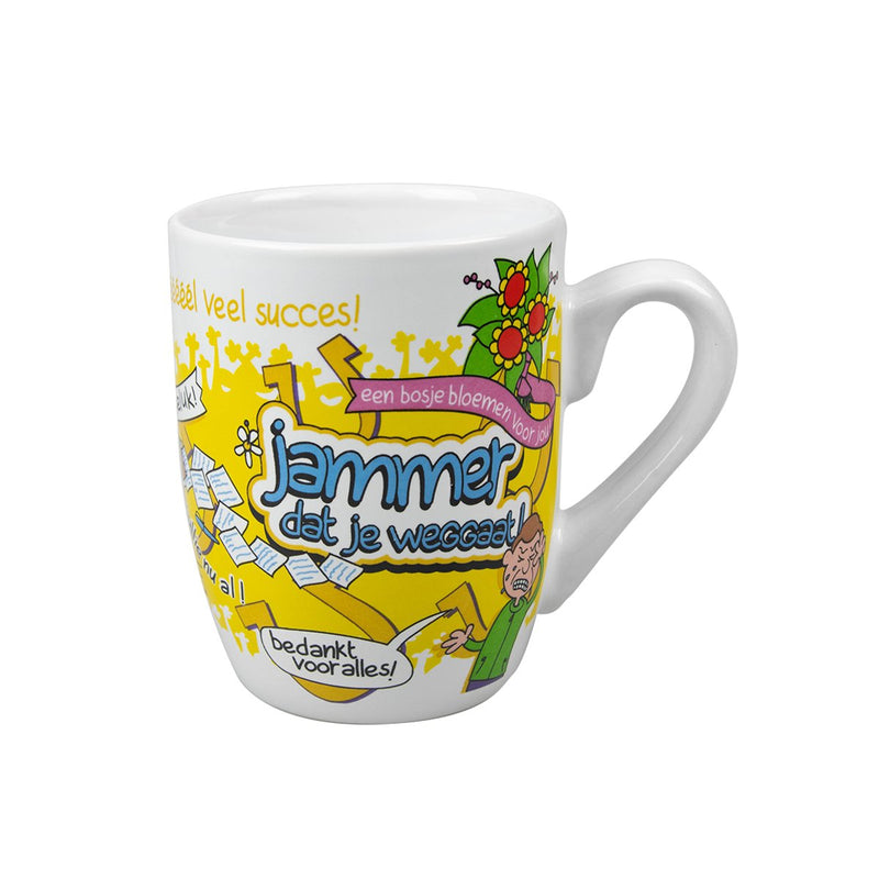 Cartoonmok - Jammer dat je weggaat