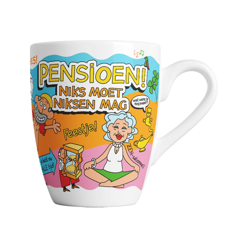 Cartoonmok - Pensioen, niks moet