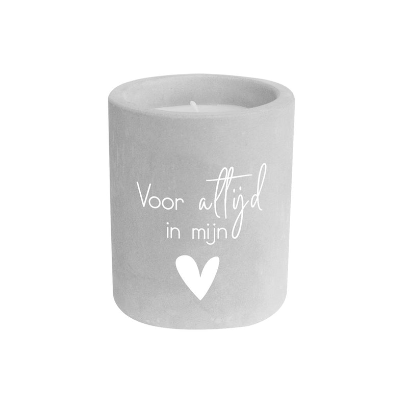 Cement kaars - Voor altijd