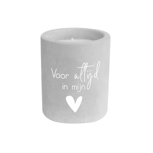 Cement kaars - Voor altijd