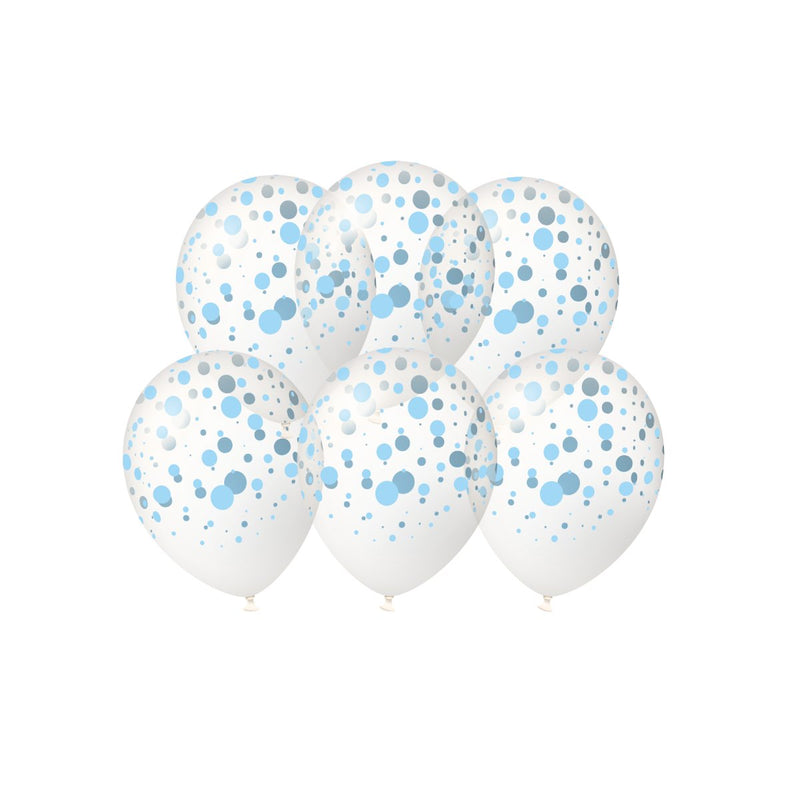 Confettiballonnen - Baby blauw