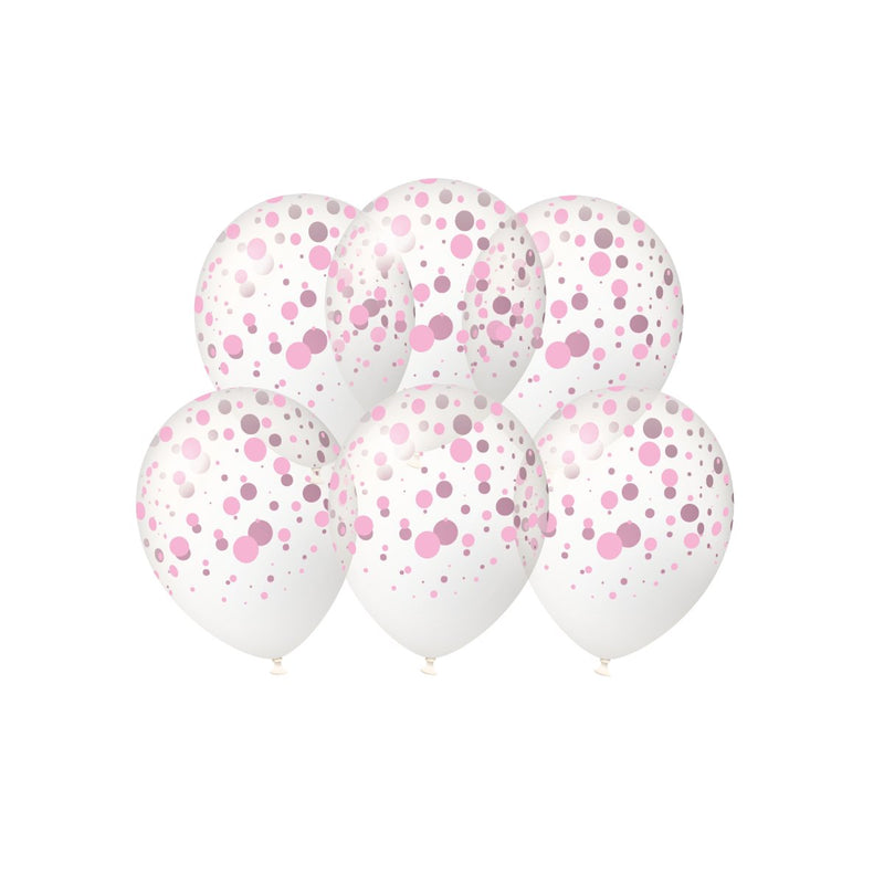 Confettiballonnen - Baby roze