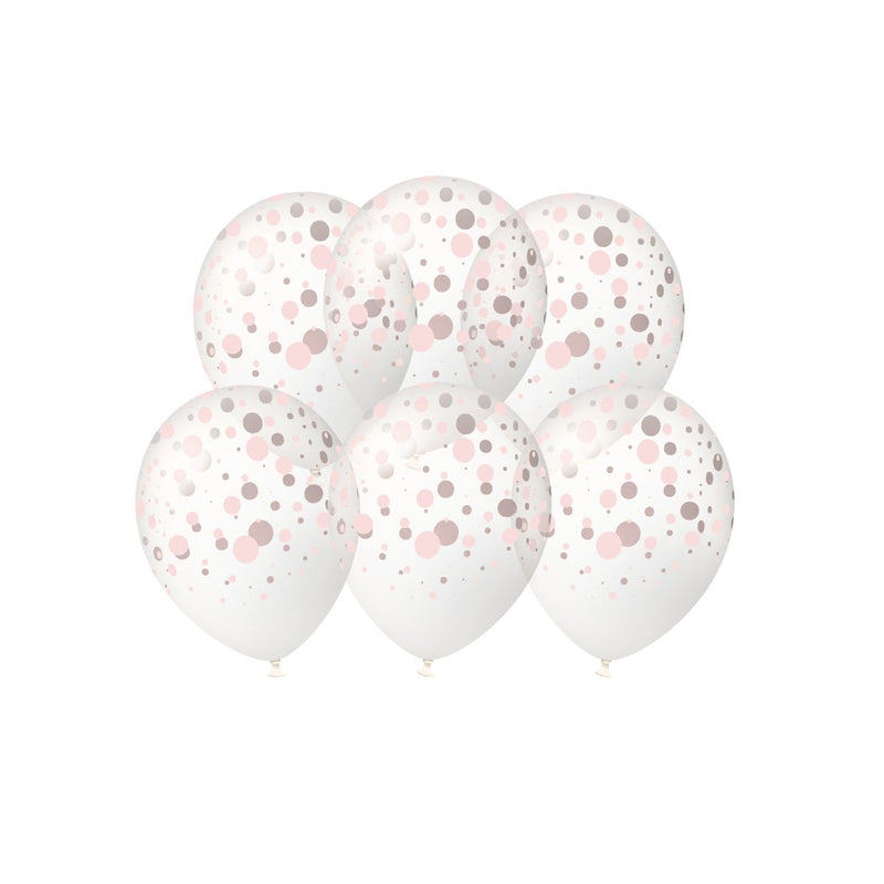 Confettiballonnen - roségoud