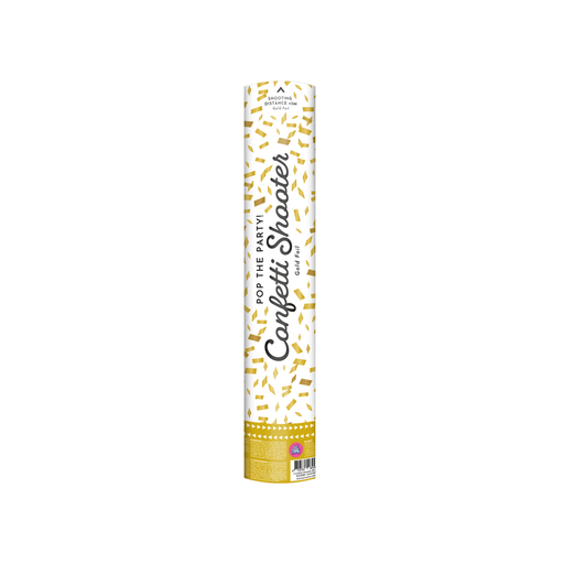 Confettikanon 40 cm - goud foil