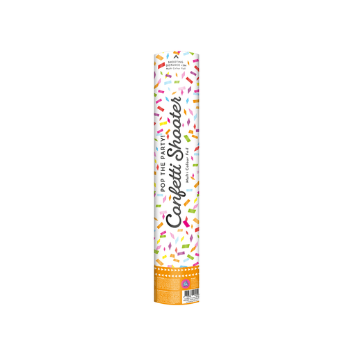 Confettikanon 40 cm - Multi colour foil
