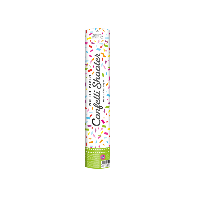 Confettikanon 40 cm - Multi colour paper