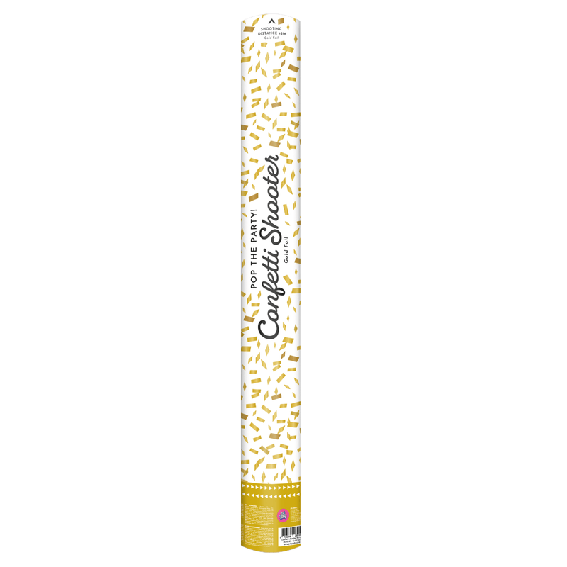 Confettikanon 60 cm - goud foil