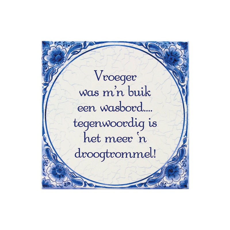 Delfts blauw tegeltje - Wasbord