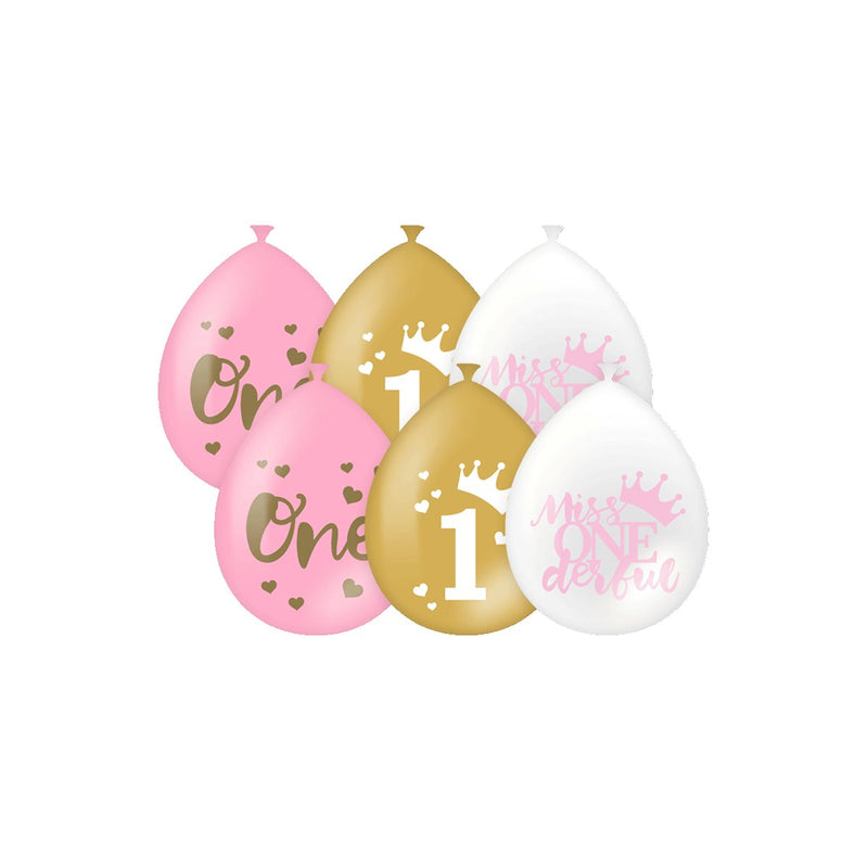 Feestballonnen - First birthday girl