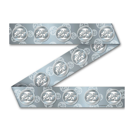 Feestlint - 25 zilver