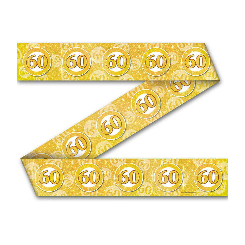 Feestlint - 60 goud diamond