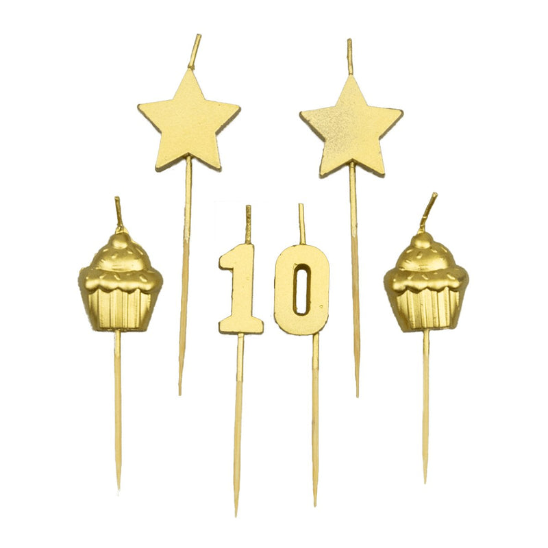 Feesttaartkaarsjes - 10 jaar