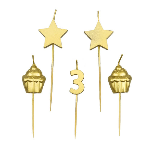 Feesttaartkaarsjes - 3 jaar