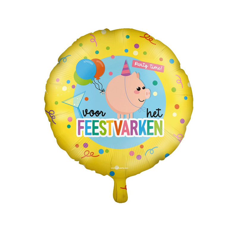 Folieballon - Feestvarken