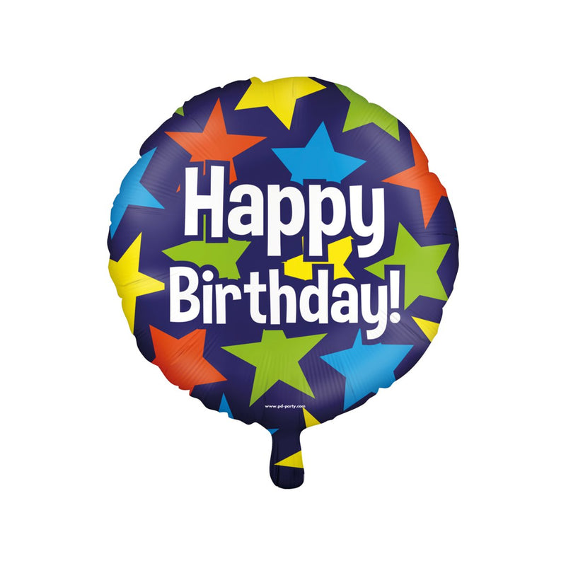 Folieballon - Happy birthday (cartoon)