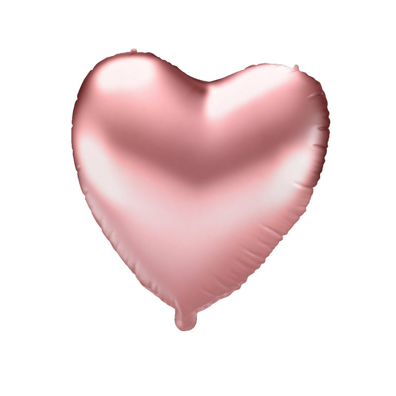 Folieballon - Heart roségoud